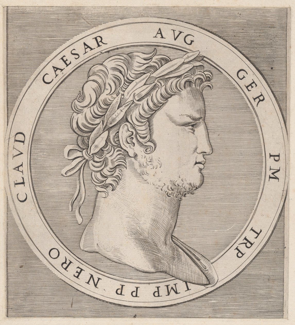 Speculum Romanae Magnificentiae : Néron, des Douze Césars - Marcantonio Raimondi