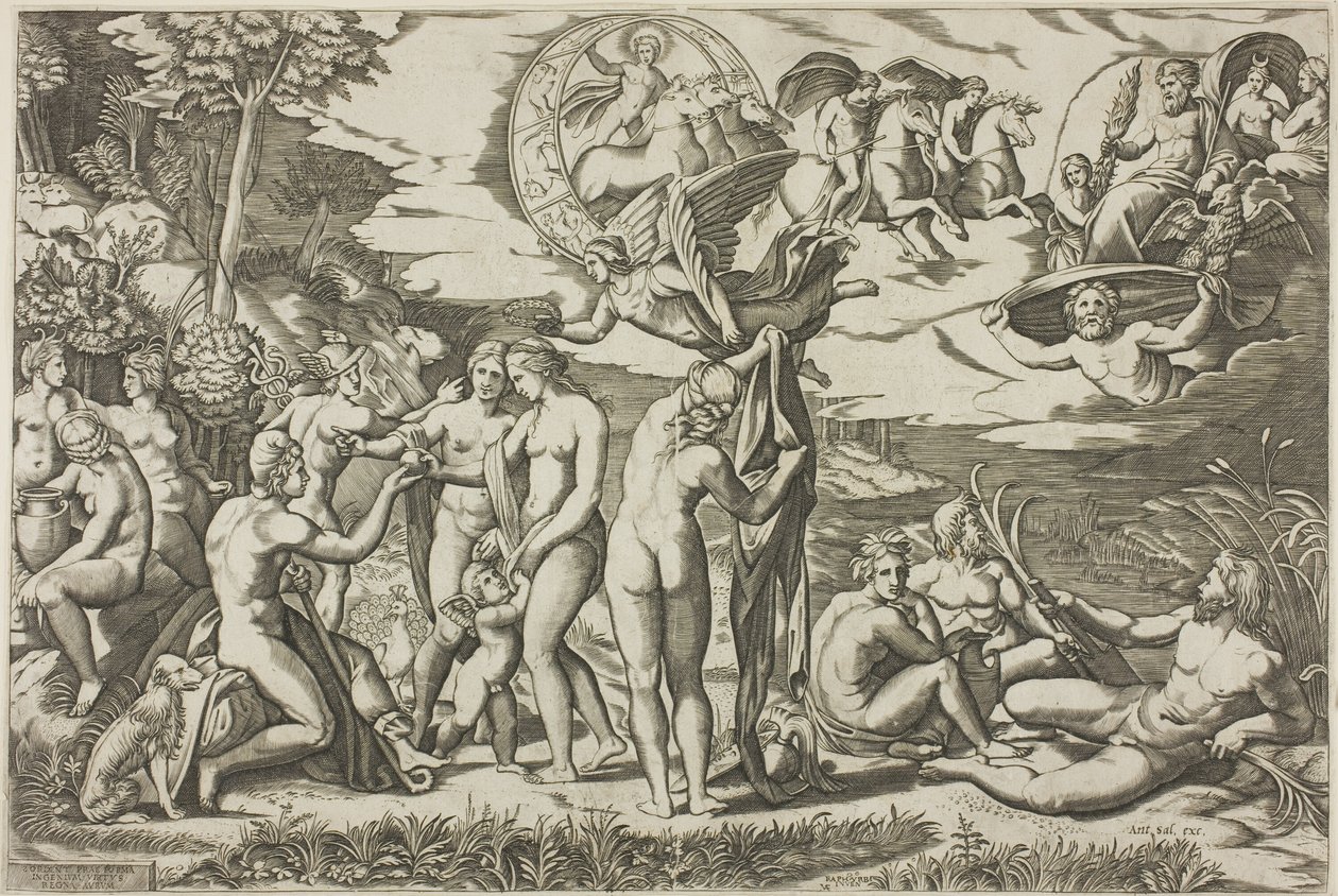 Le Jugement de Pâris - Marcantonio Raimondi