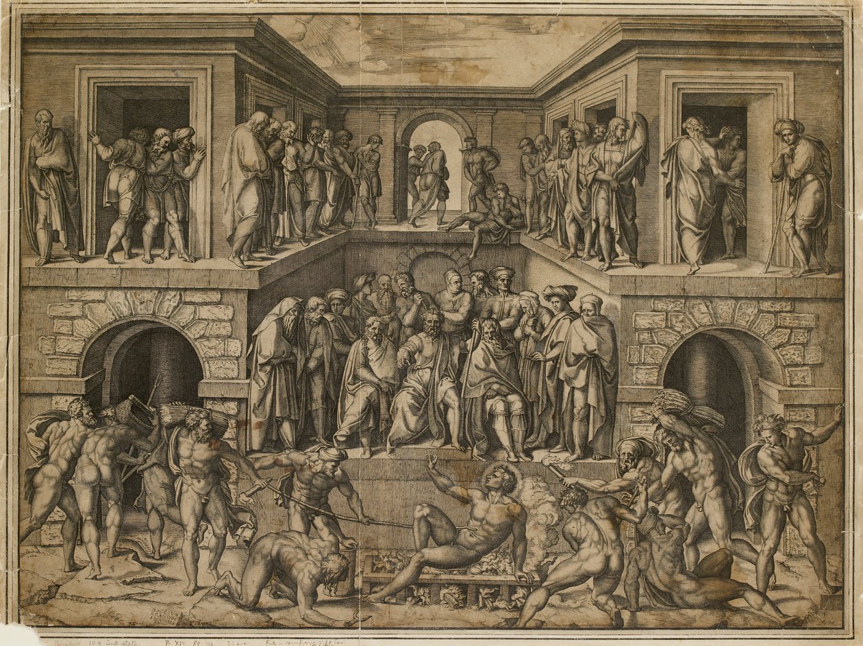 Le martyre de Saint Laurent - Marcantonio Raimondi