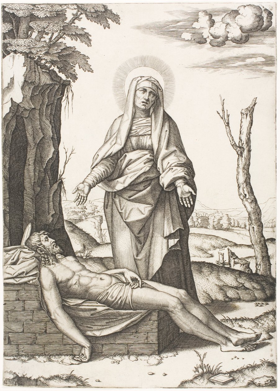 La Pieta - Marcantonio Raimondi