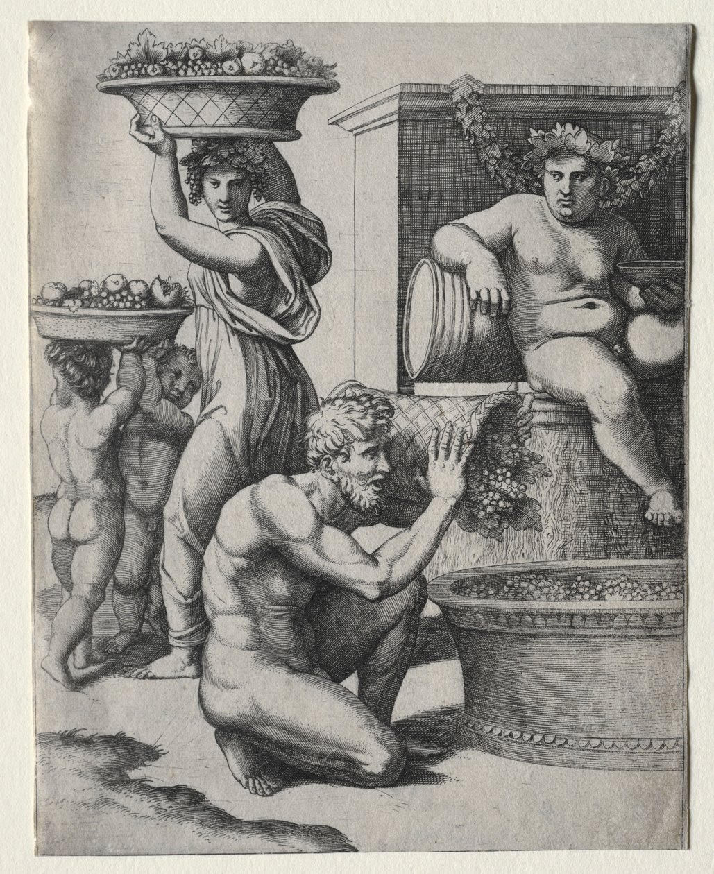Le Pressoir - Marcantonio Raimondi