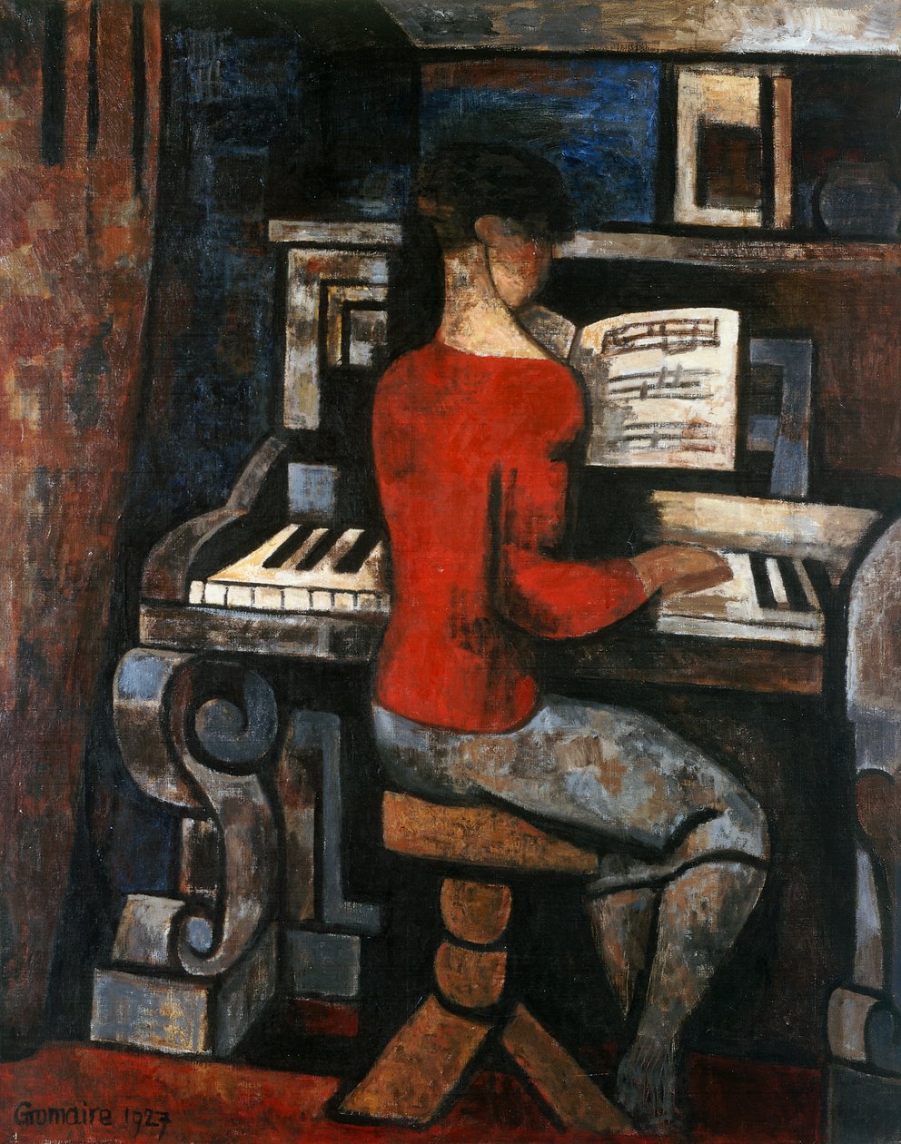 Joueur de piano - Marcel Gromaire