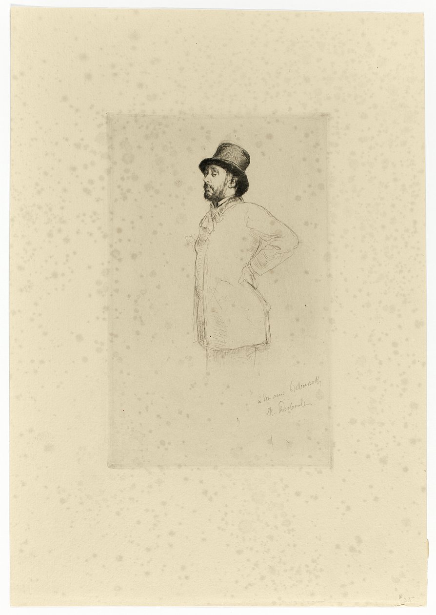 Edgar Degas, debout - Marcellin Gilbert Desboutin