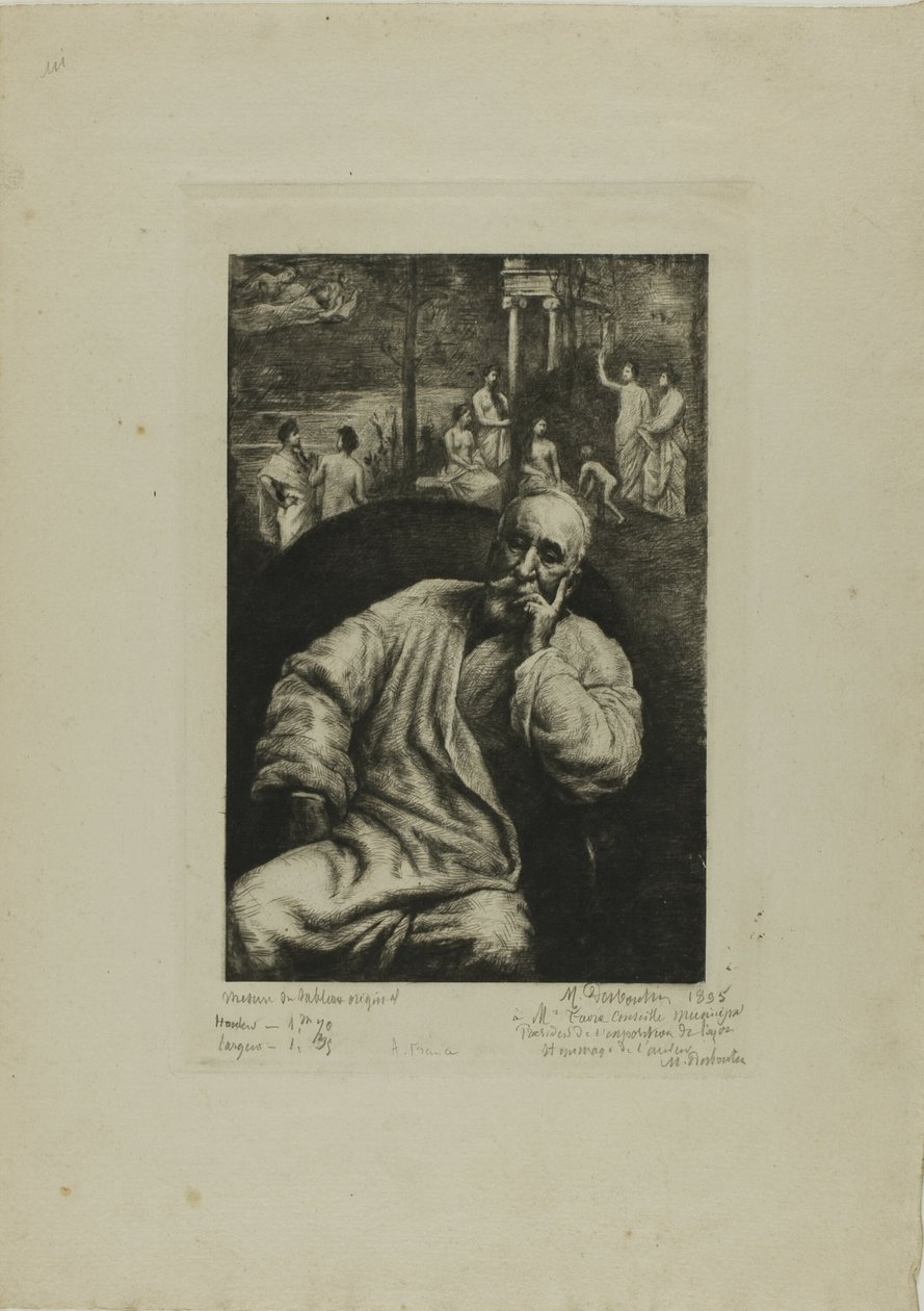 Pierre Puvis de Chavannes, Portrait et Composition - Marcellin Gilbert Desboutin