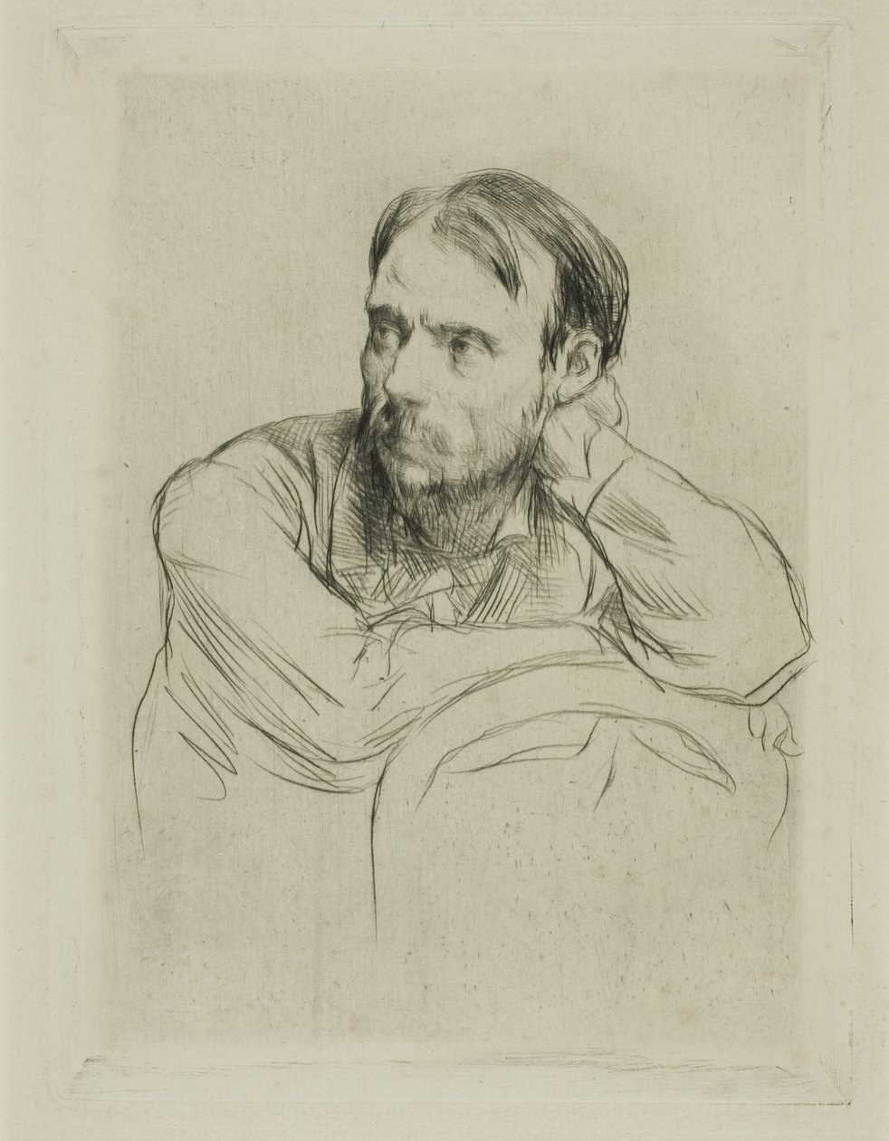 Portrait de Renoir - Marcellin Gilbert Desboutin