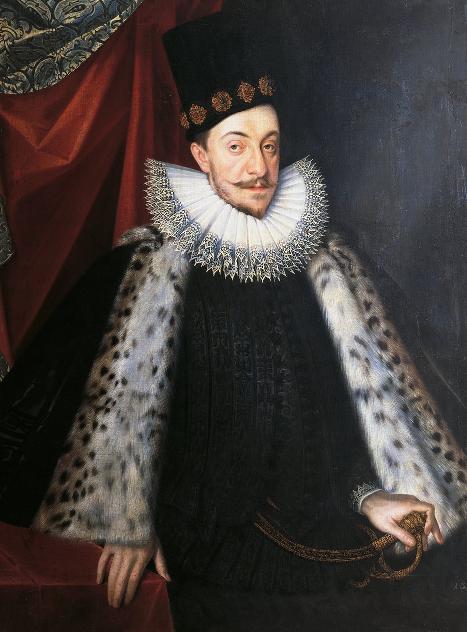 Portrait de Sigismond III Vasa, roi de Suède et de Pologne, par Martin Kober - Marcin Kober