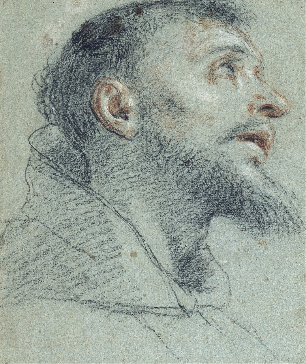 Étude de la tête de Saint François - Marco Benefial