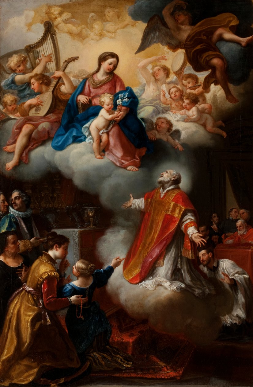 La vision de Saint Philippe Néri, 1721 - Marco Benefial