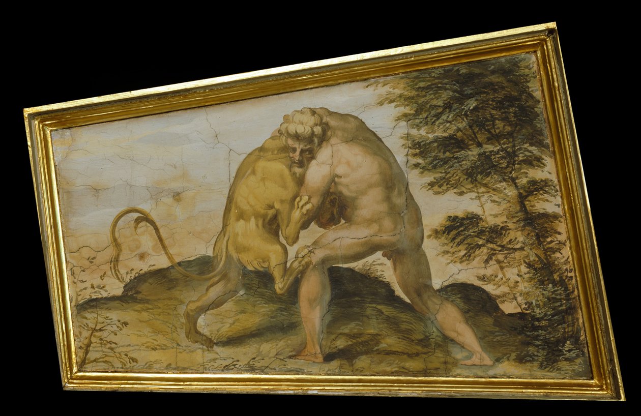 Hercule tue le lion de Némée - Marco Marchetti from Faenza