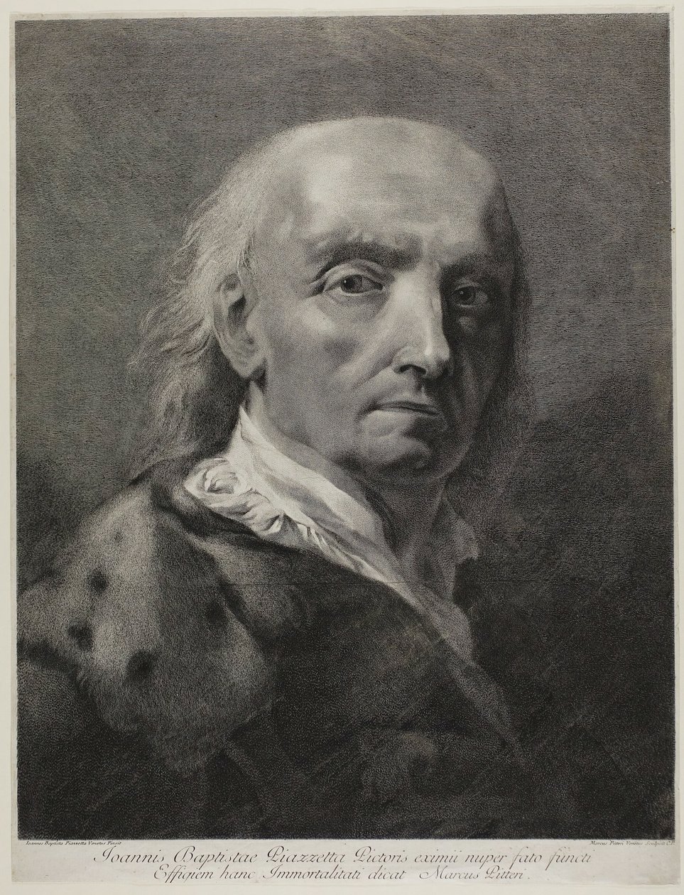 Portrait du peintre Giovanni Battista Piazzetta - Marco Alvise Pitteri