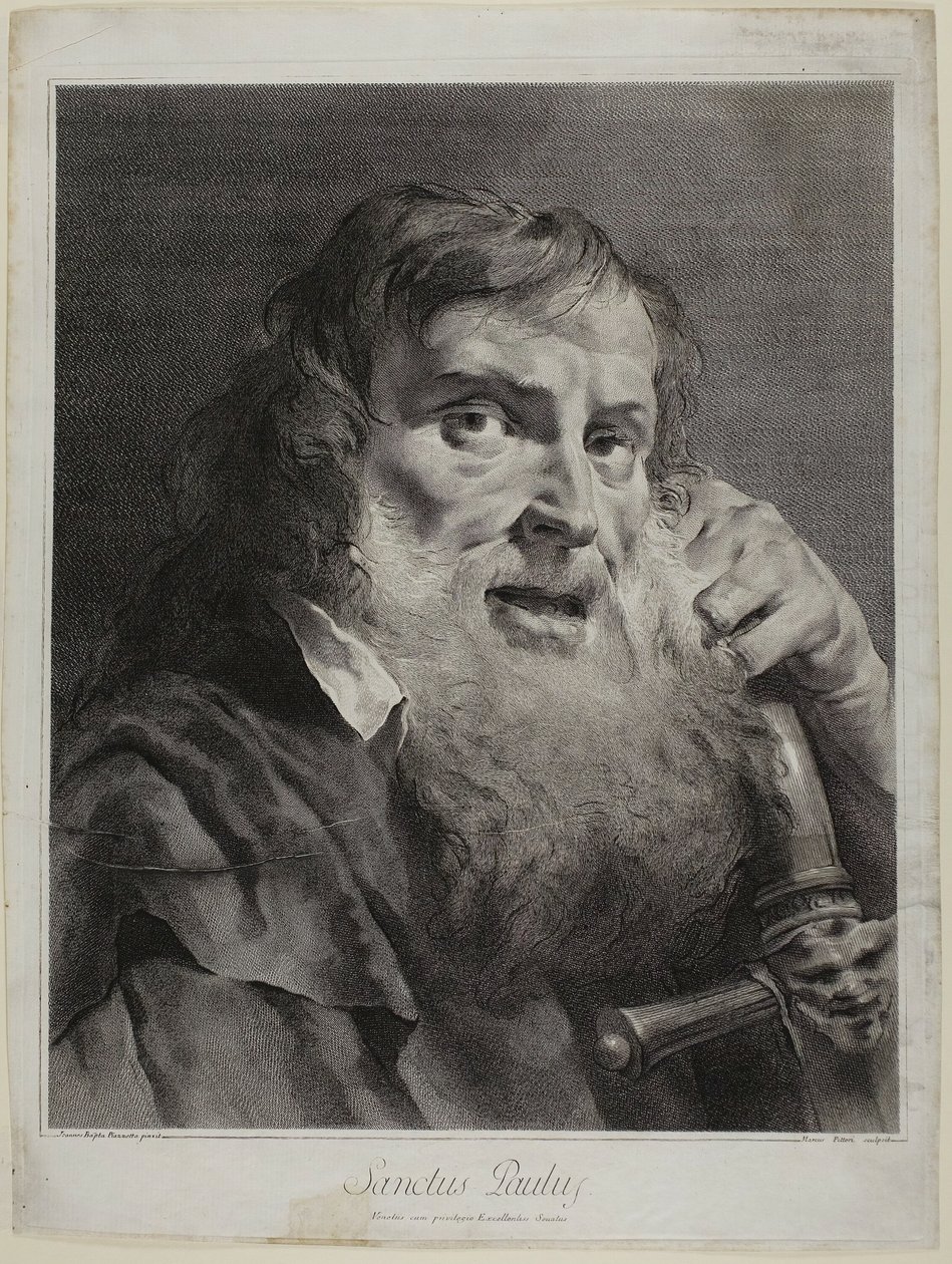 Saint Paul, tiré de La Sainte Famille et les douze apôtres - Marco Alvise Pitteri