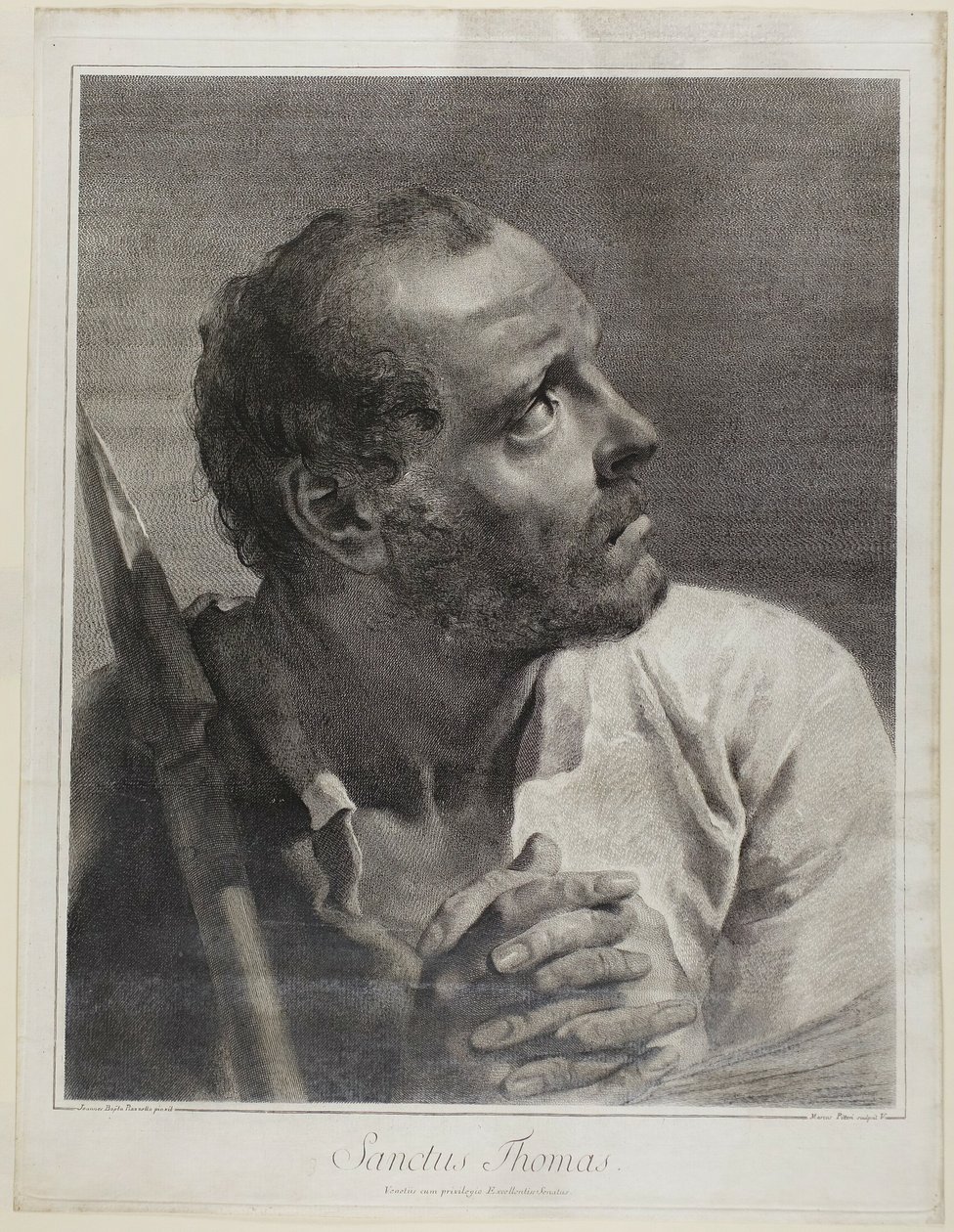 Saint Thomas, extrait de La Sainte Famille et les douze apôtres - Marco Alvise Pitteri