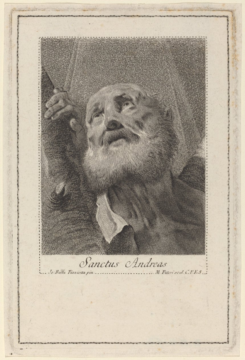 Saint André - Marco Alvise Pitteri after Giovanni Battista Piazzetta