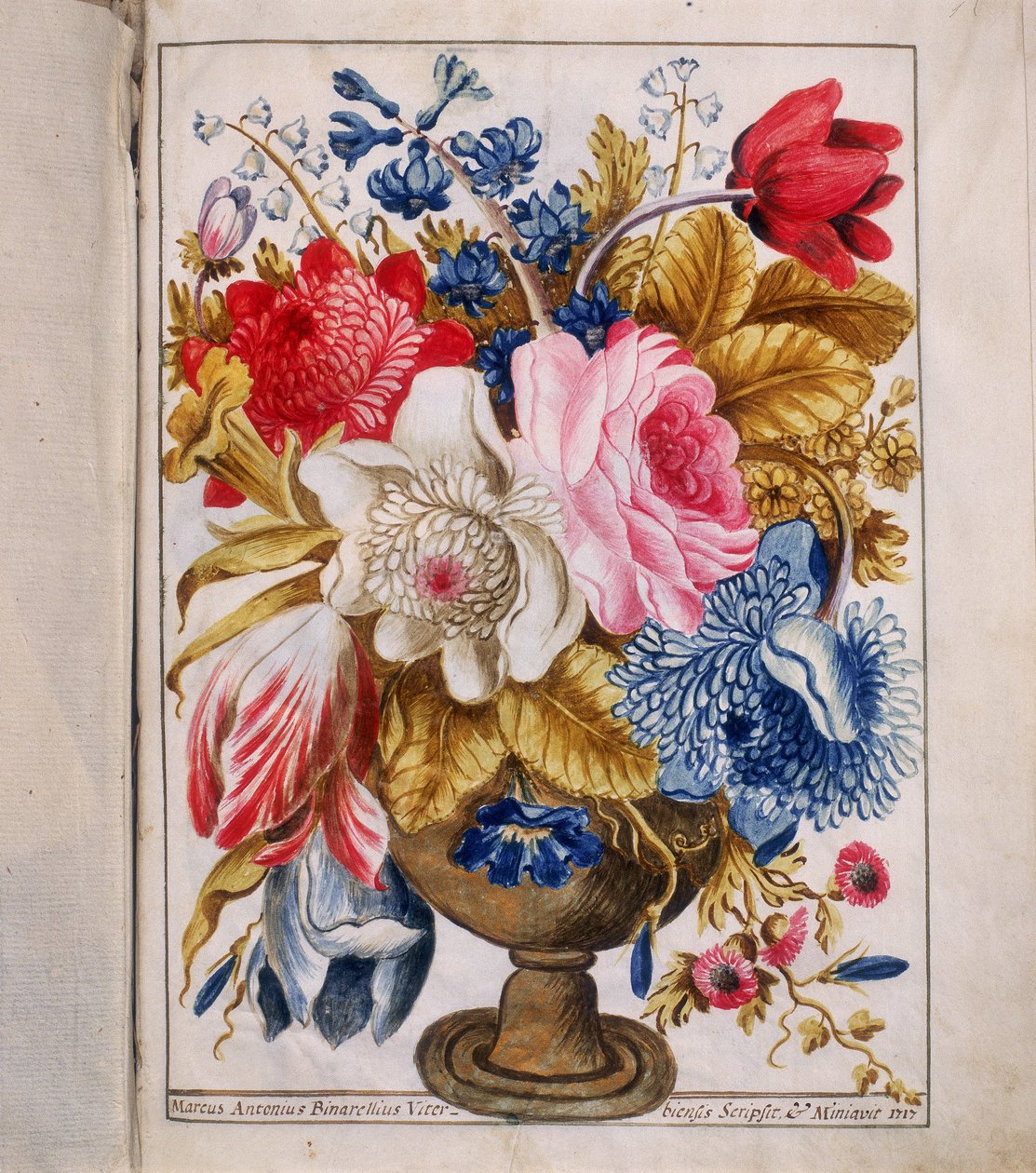 Illumination de la "Bolla della Agregazione auta dalla Venerabile Archiconfraternita di San Rocco à Rome" - Marco Antonio Binarelli