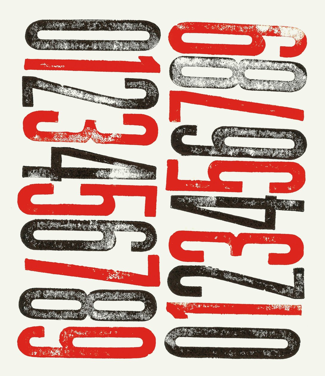 Numbers, 2014 (impression typographique sur papier) - Marco Campedelli