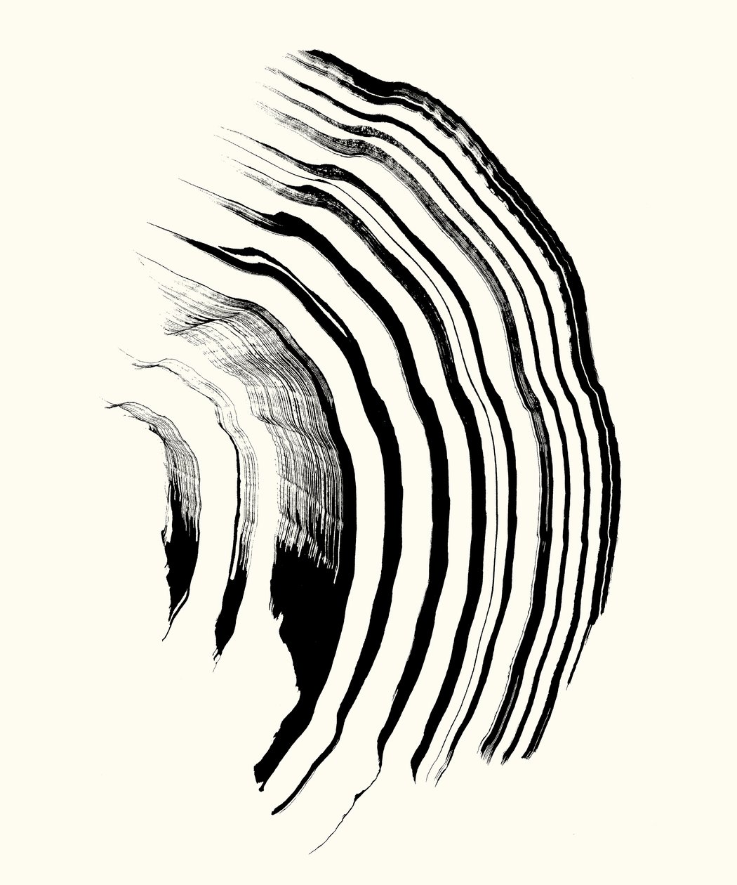 Vibration_01, 2023 (encre sur papier) - Marco Campedelli