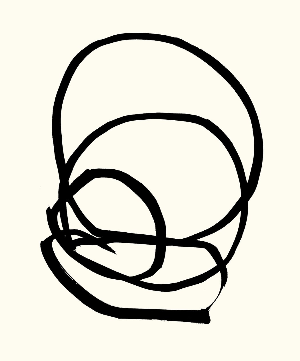 Vibration_02, 2023 (encre sur papier) - Marco Campedelli