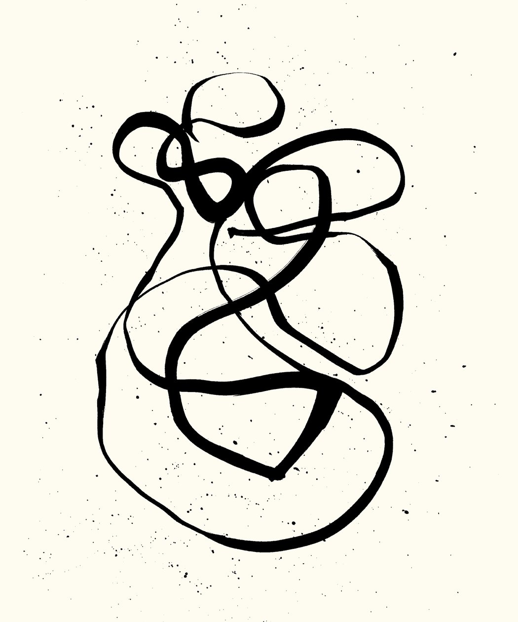 Vibration_03, 2023 (encre sur papier) - Marco Campedelli