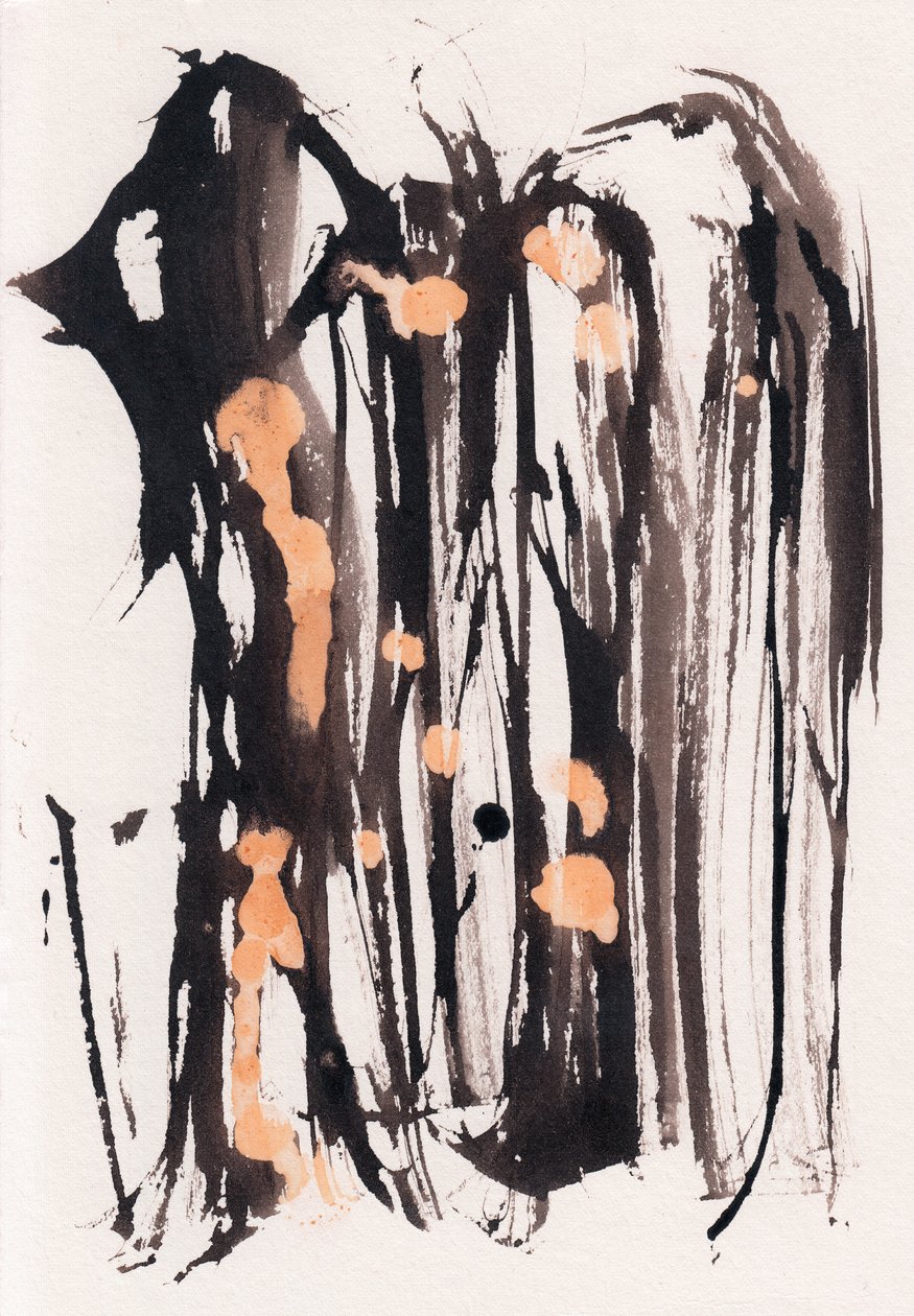 Wabi Sabi, 2018 (encre et eau de Javel sur papier) - Marco Campedelli