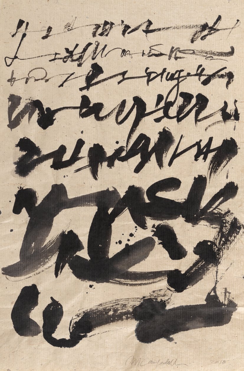 Wabi Sabi, 2018 (encre sur papier) - Marco Campedelli