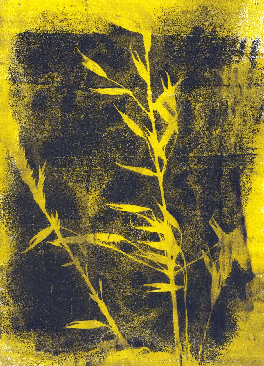 Feuilles jaunes, 2024 (monotype) - Marco Campedelli