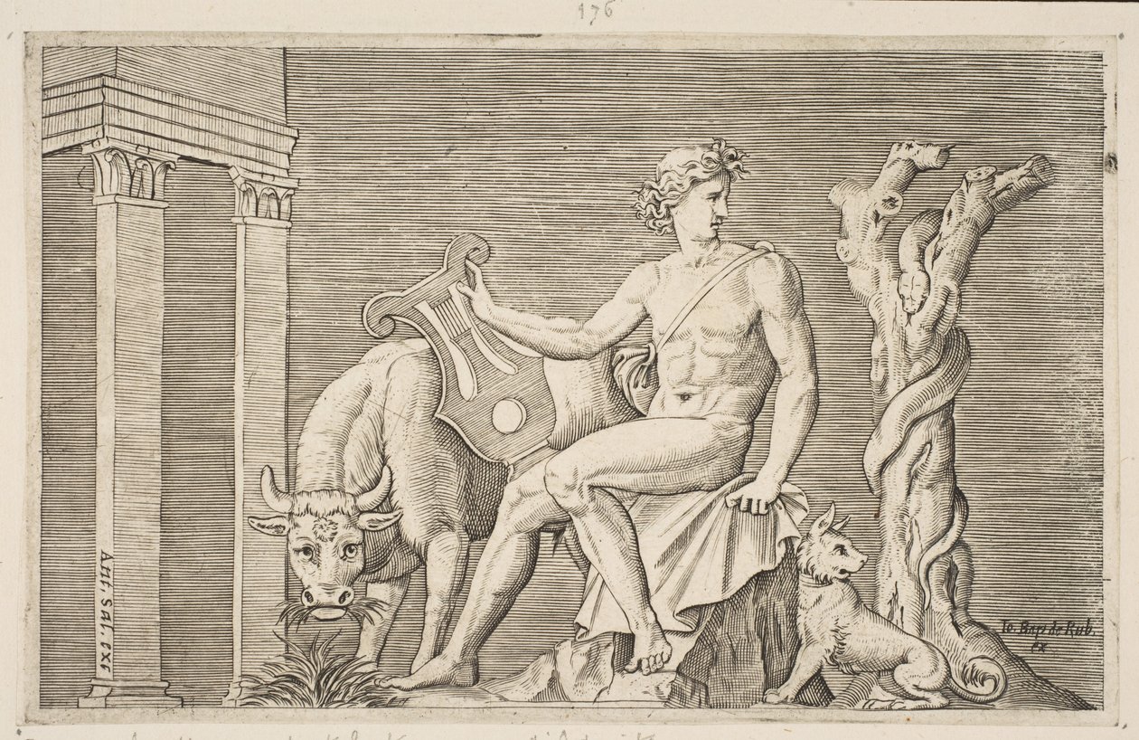 Apollon gardant les troupeaux d