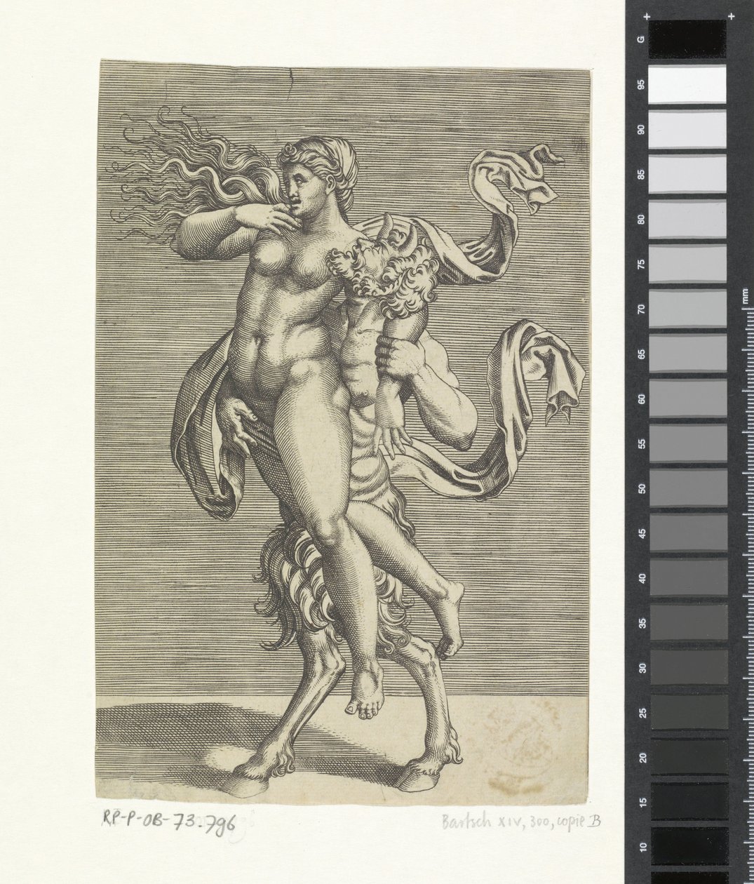 Satyre et nymphe - Marco Dente