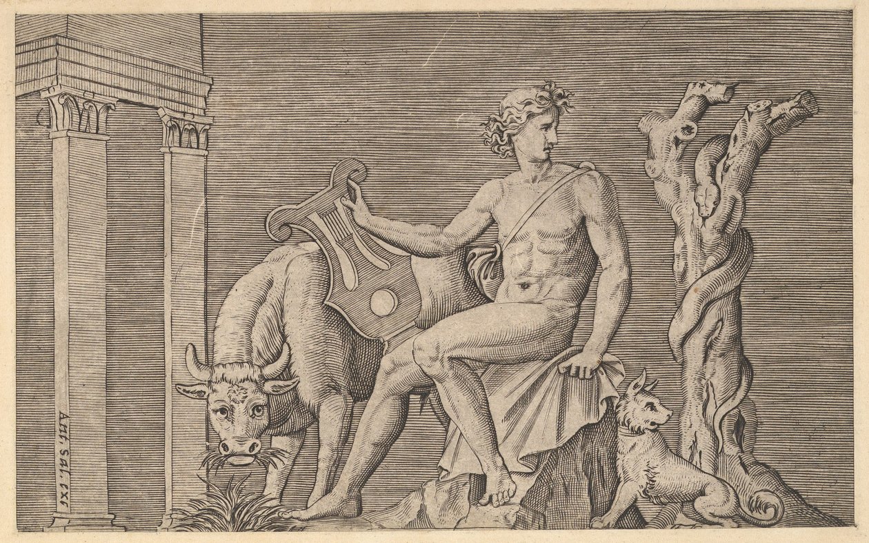 Speculum Romanae Magnificentiae: Apollon gardant les troupeaux d