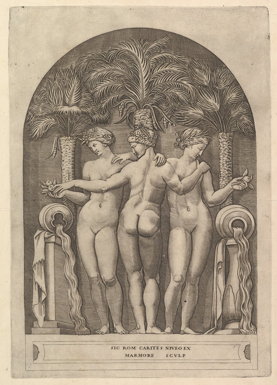 Speculum Romanae Magnificentiae: Les Trois Grâces, ca. 1515-27 - Marco Dente