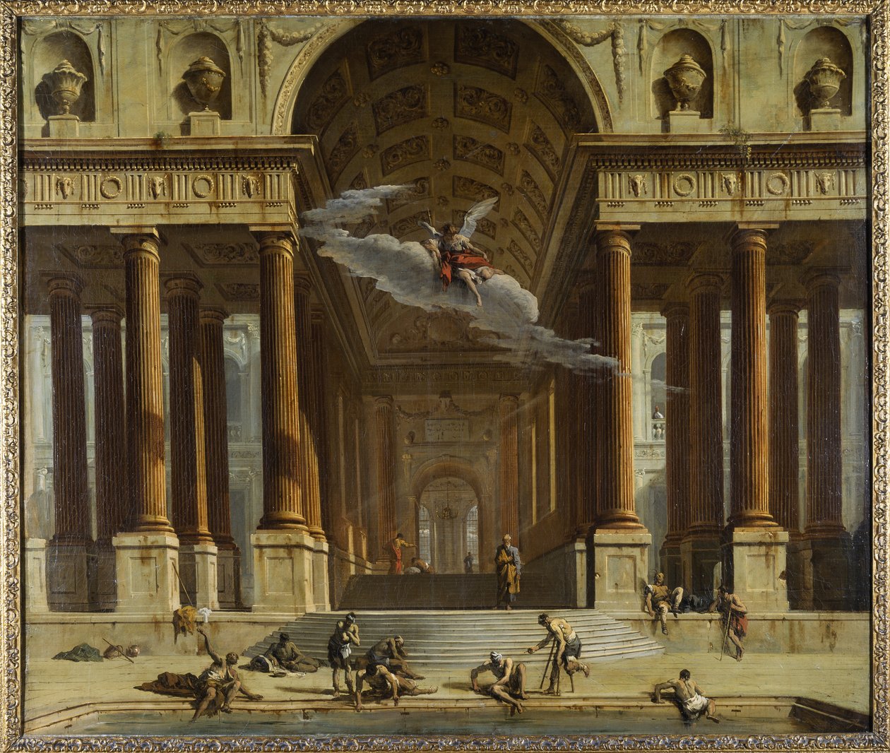 La piscine de Siloé, vers 1711-16 - Marco Ricci