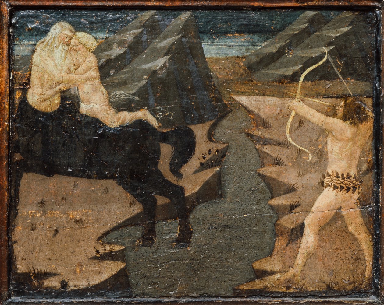 Cassone avec scène de bataille et scènes des travaux d