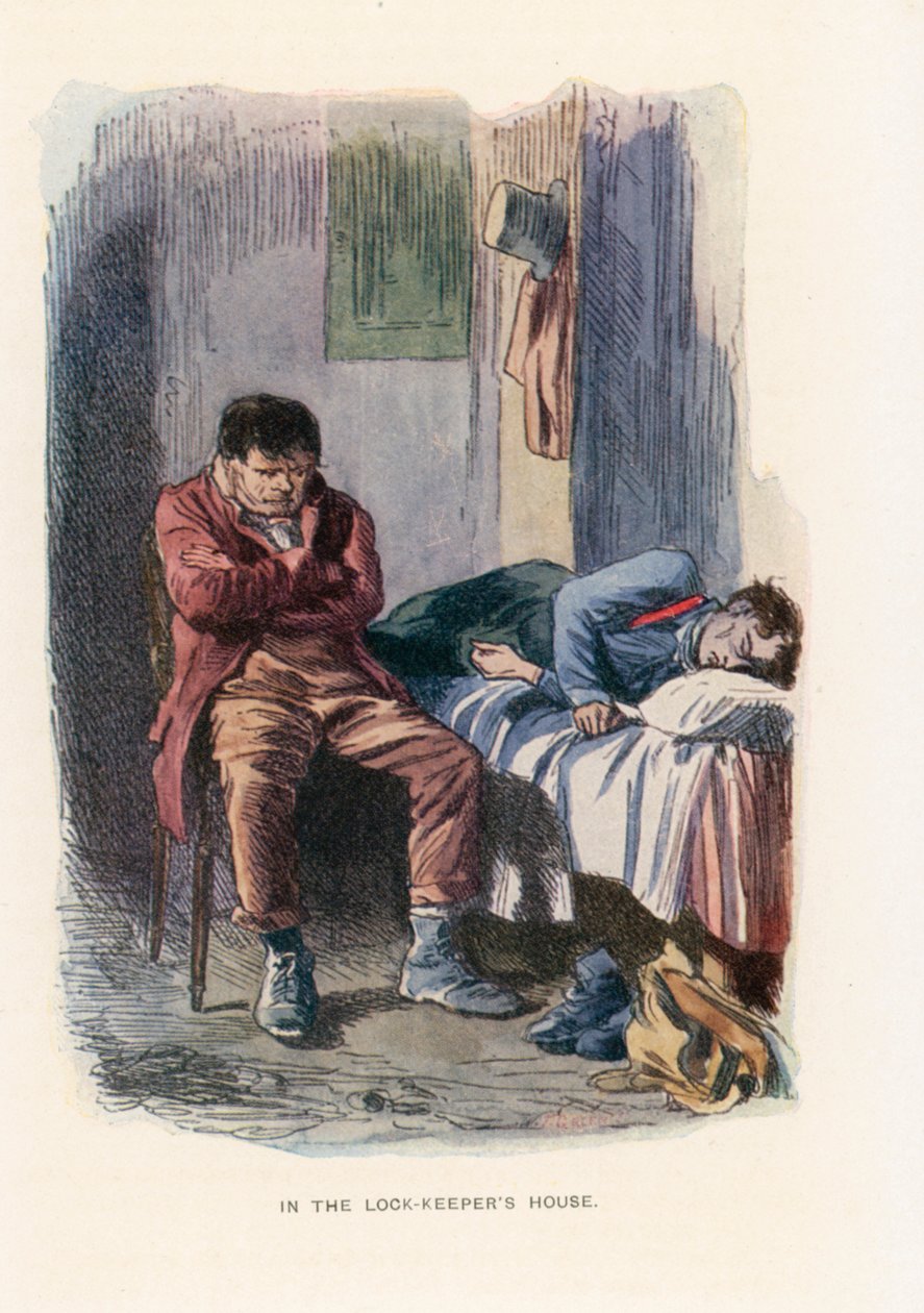 Illustration pour Our Mutual Friend (lithographie couleur) - Marcus (after) Stone