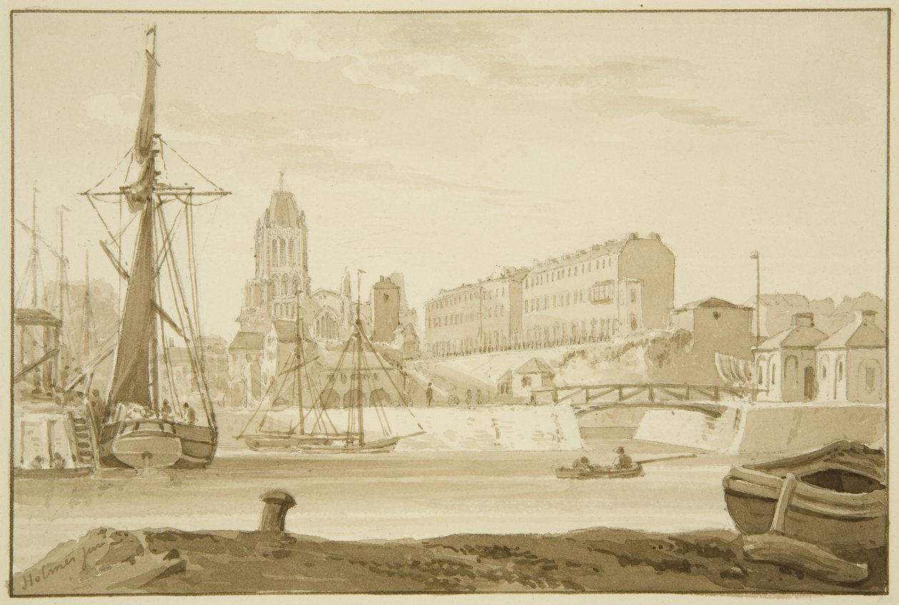 Église de Redcliffe et Redcliffe Parade depuis les Sea Banks, montrant les maisons de péage du pont de Prince Street - Marcus H. Homes