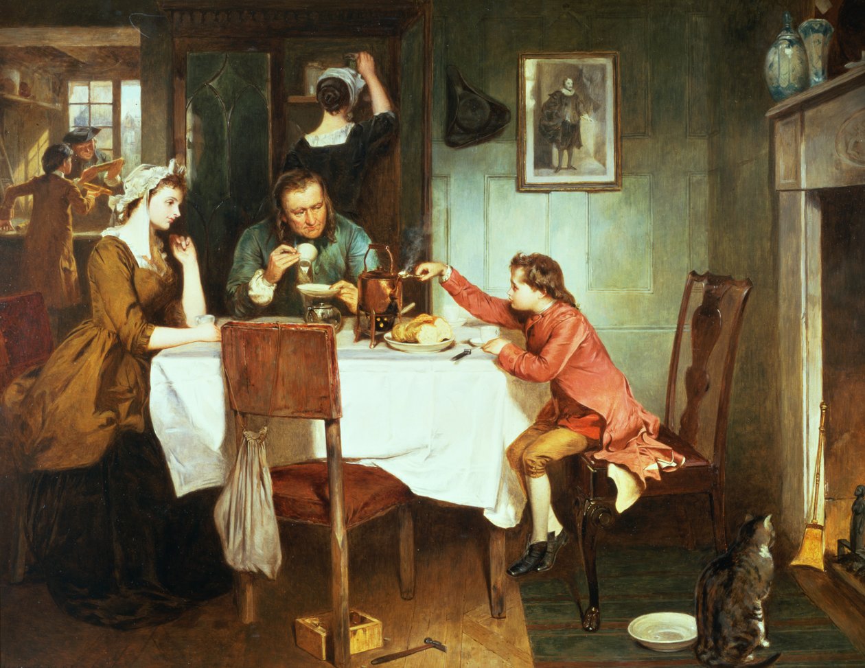 Le jeune James Watt jouant avec la vapeur - Marcus Stone
