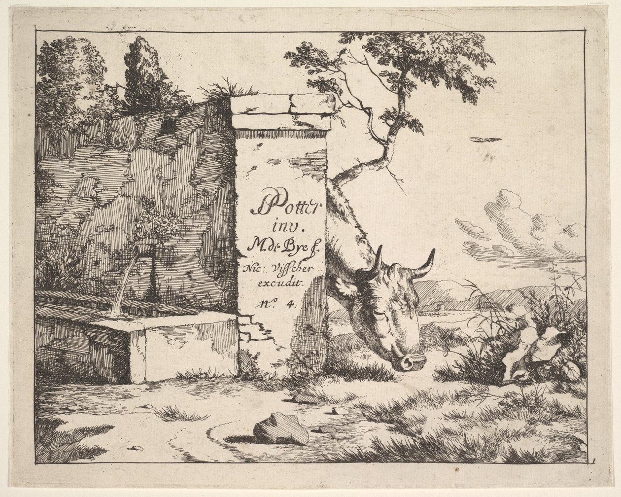 Page de titre pour Diverses vaches et boeufs d