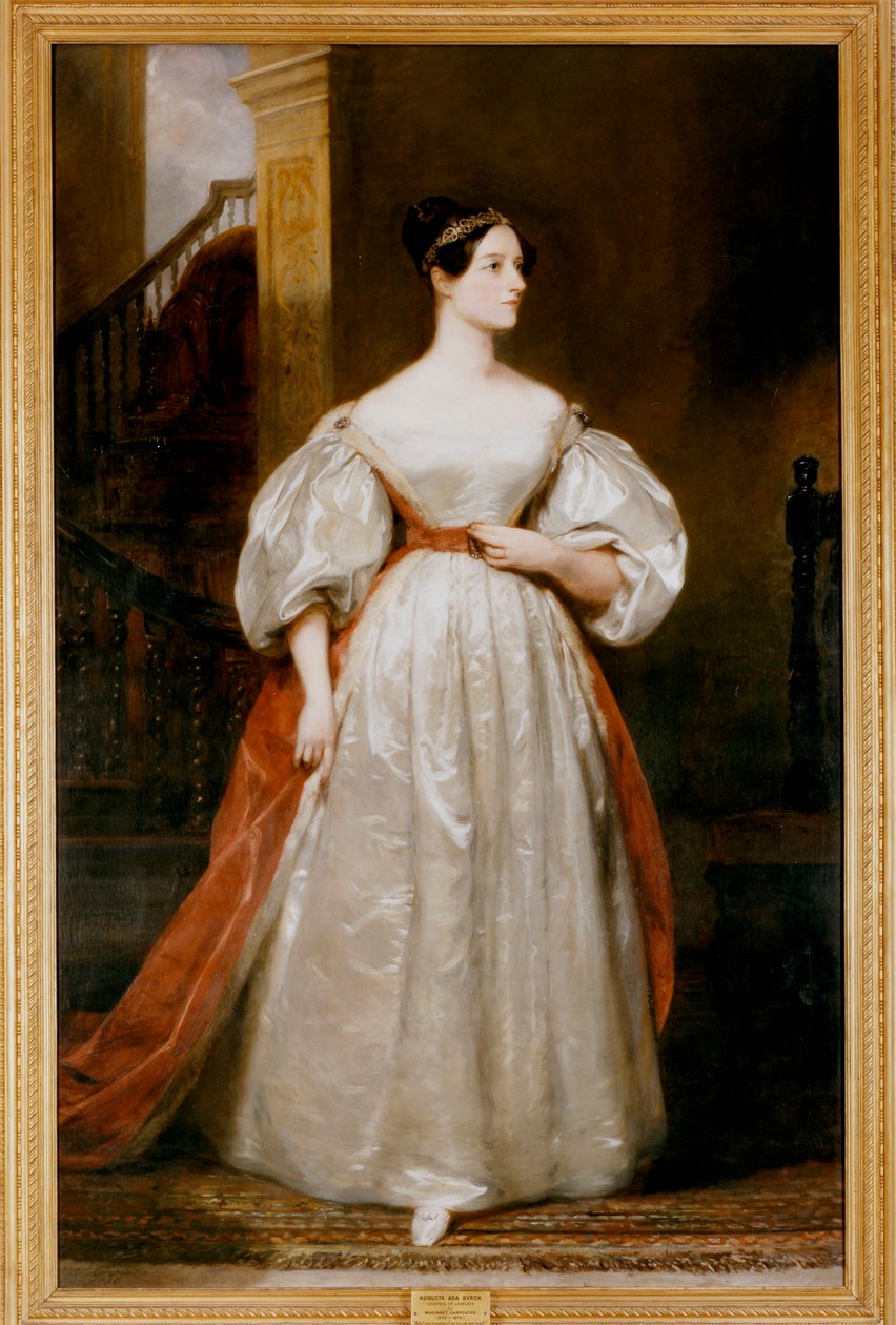 Comtesse Augusta Ada Lovelace 1815-1852, mathématicienne et écrivaine anglaise - Margaret Carpenter