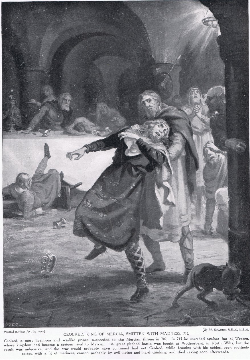 La folie du roi Ceolred de Mercie AD 716 - Margaret Dovaston