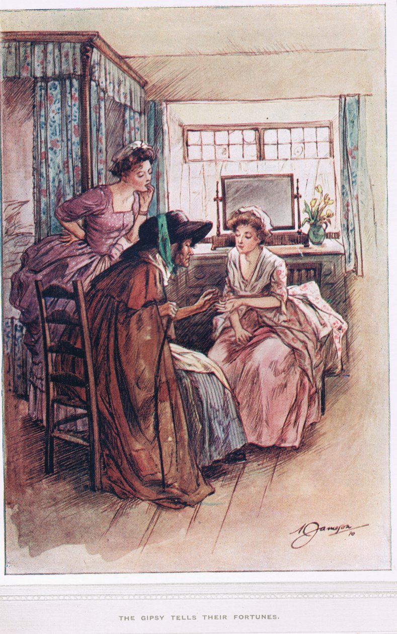 La gitane leur dit la bonne aventure, illustration de 