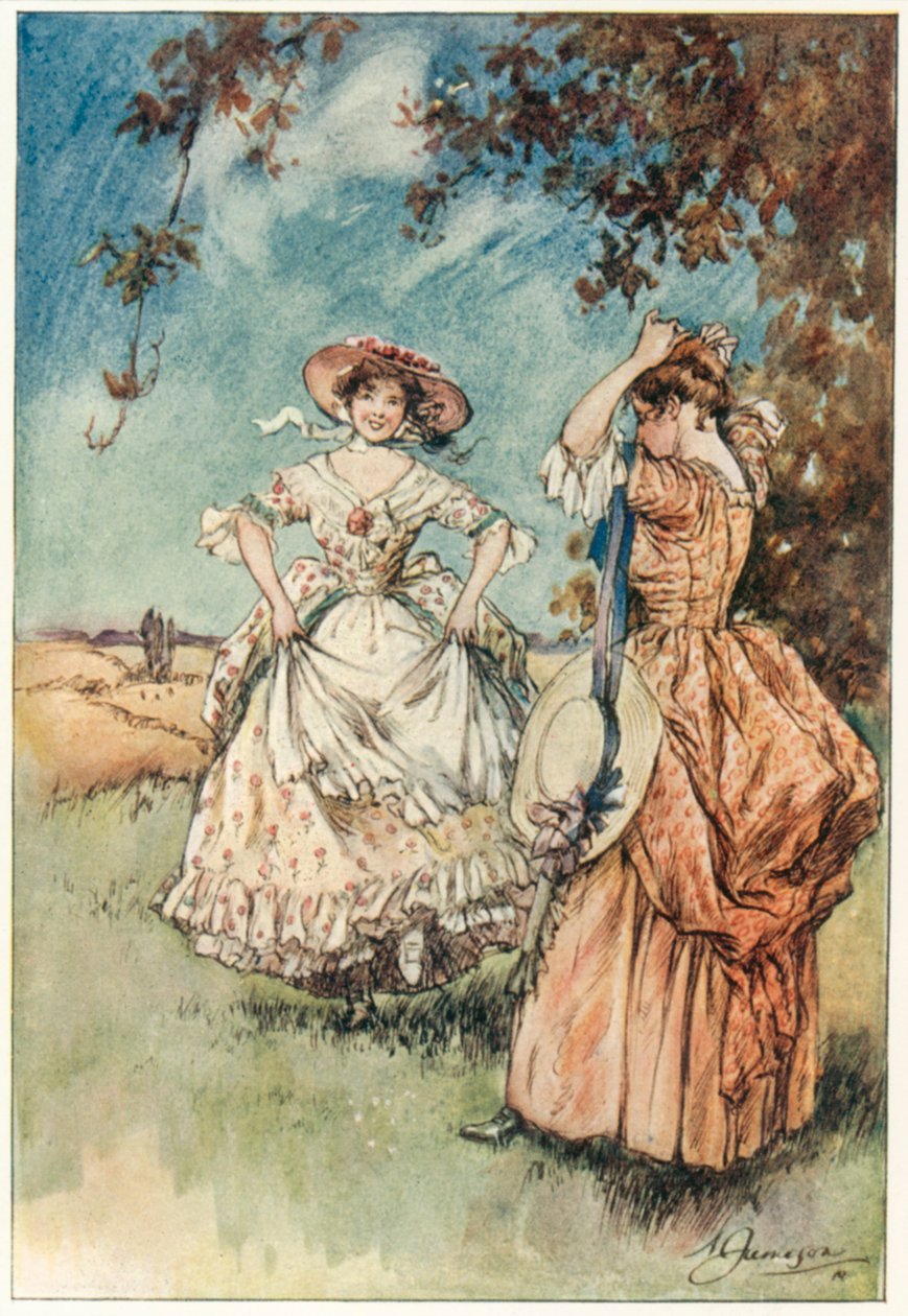 Le vicaire de Wakefield par Oliver Goldsmith (lithographie couleur) - Margaret Jameson