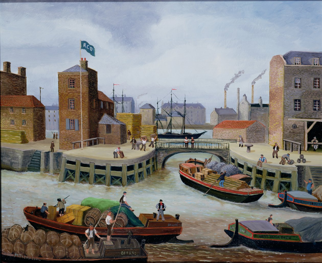 Entrée du quai du canal de Regent - Margaret Loxton