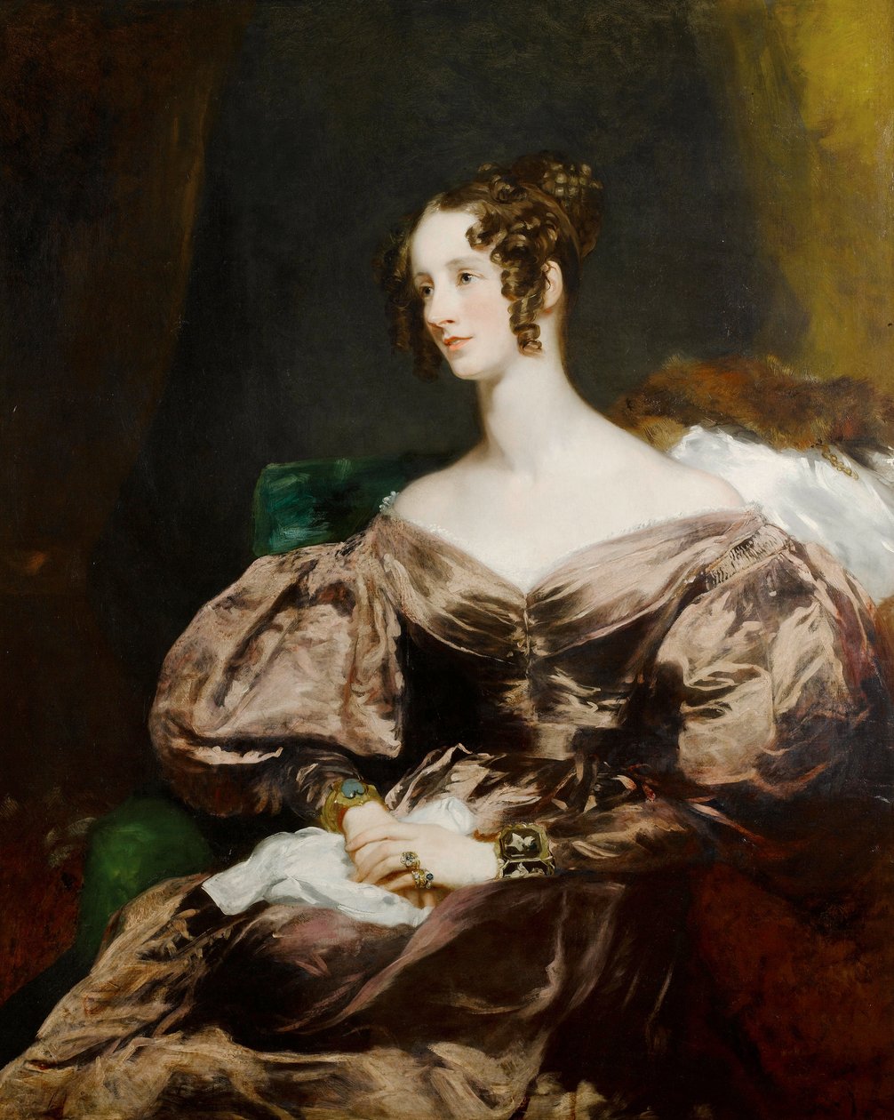 Portrait de Harriet Brudenell, comtesse Howe (1799-1836) - Margaret Sarah Carpenter