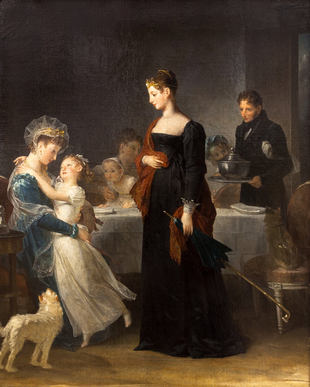 La visite,1810 (huile sur toile) - Marguerite Gerard
