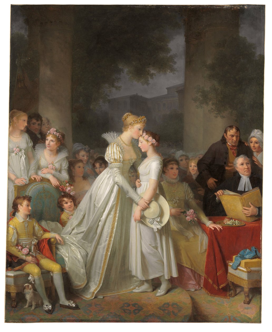 Le baiser de protection par la châtelaine locale - Marguerite Gerard