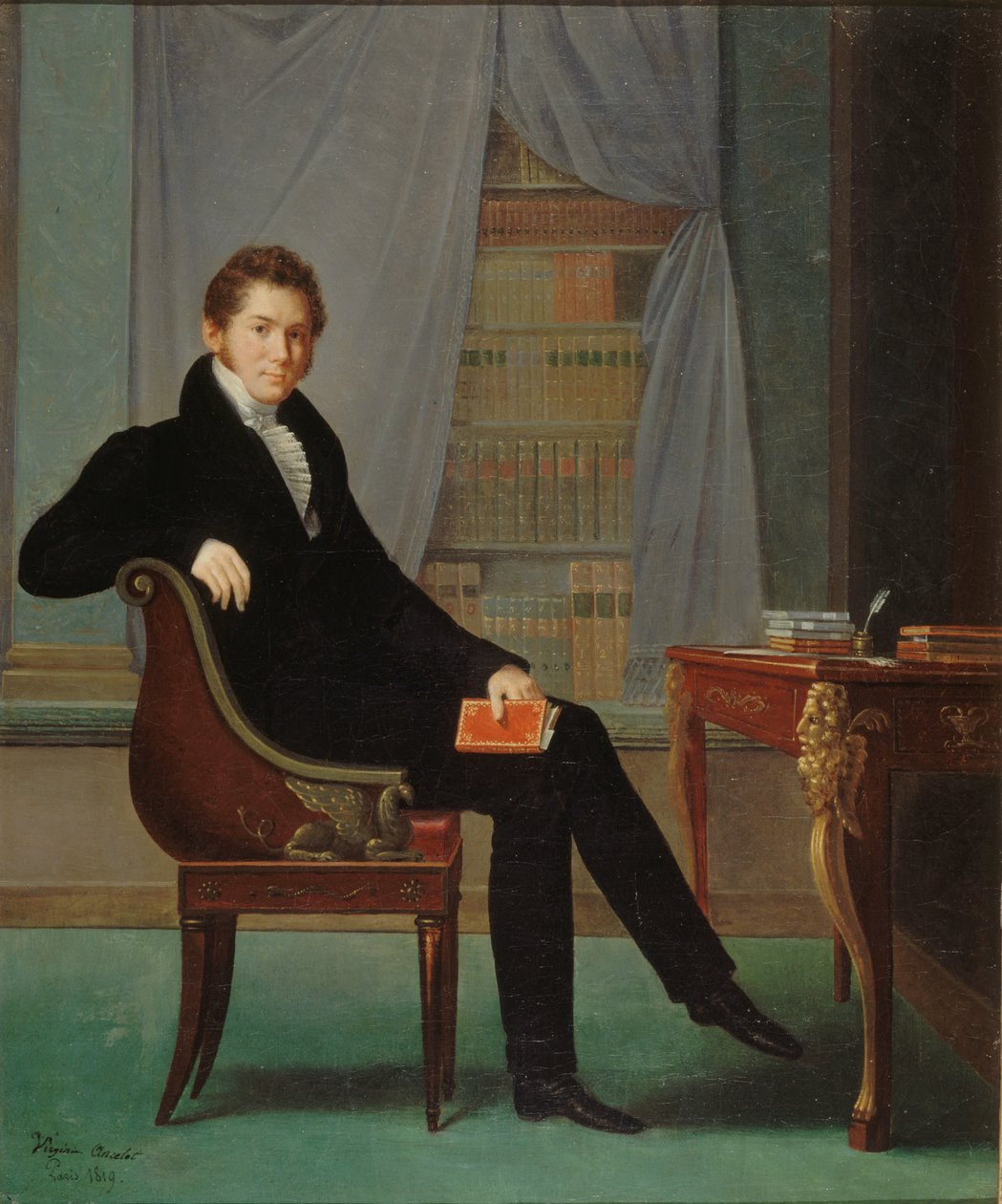 Portrait de Jacques-François Ancelot 1794-1854, 1819 - Marguerite Louise Virginie Ancelot