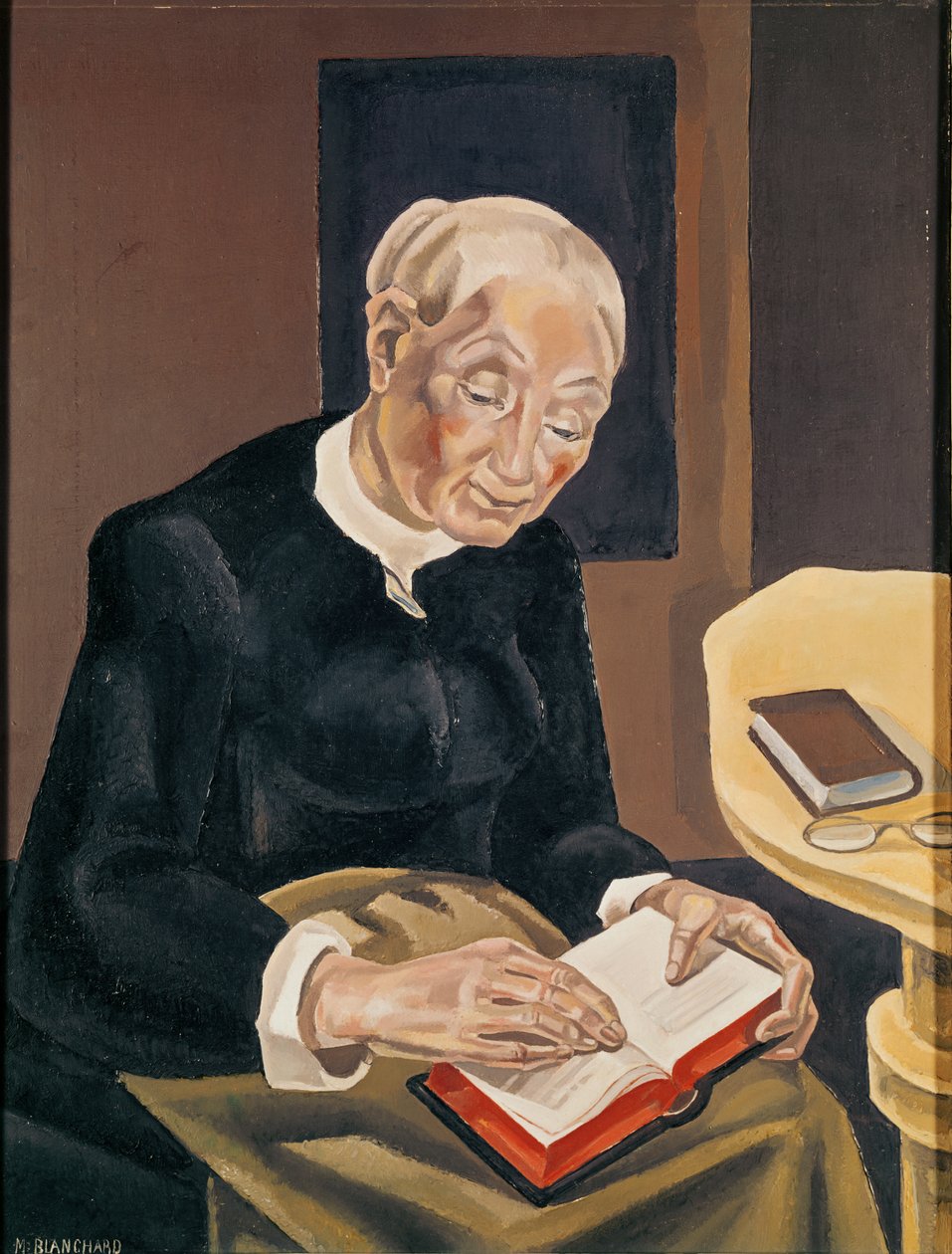 Le Lecteur aux cheveux blancs - Maria Blanchard