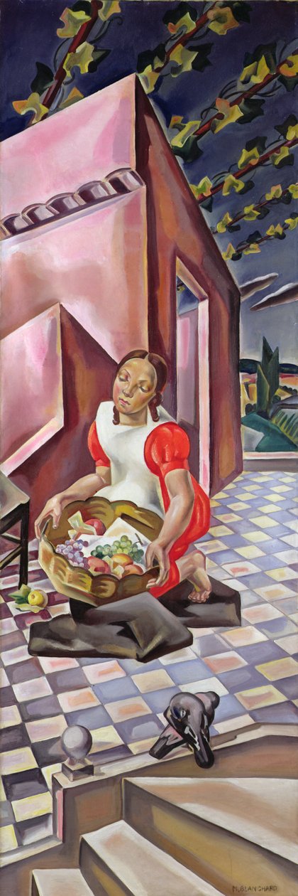 Jeune fille avec un panier de fruits, avant 1922 - Maria Blanchard