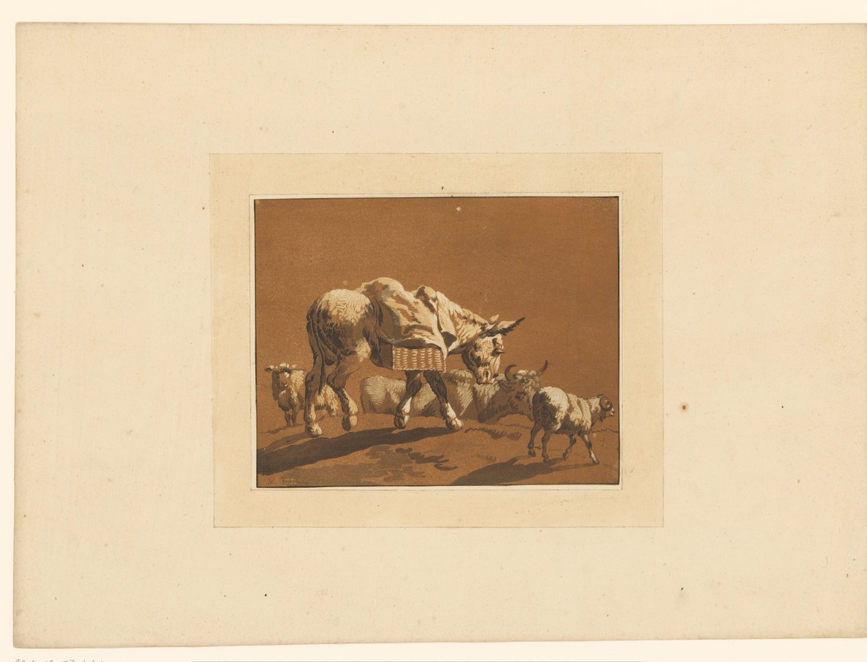 Paysage avec du bétail - Maria Catharina Prestel