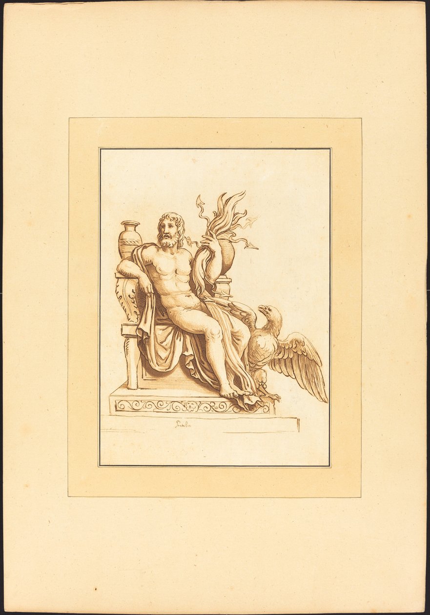 Jupiter - Maria Catharina Prestel after Giulio Romano