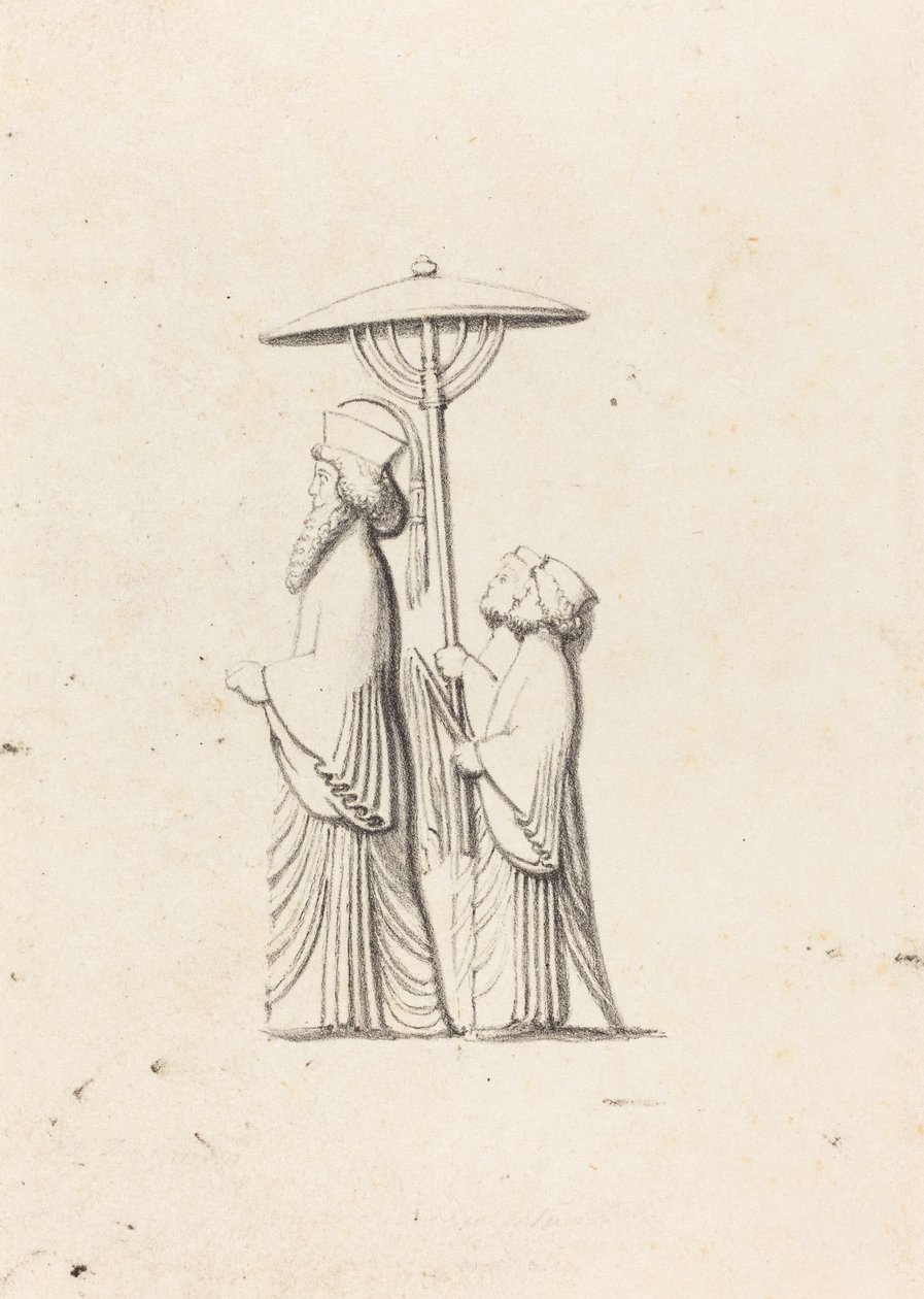Sculpture à Persépolis, des Voyages de Le Bruyn - Maria Denman after John Flaxman