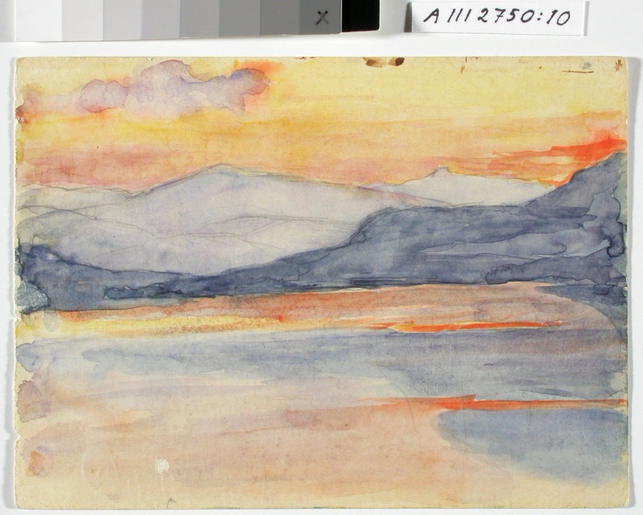 Étude de paysage, Fell au coucher du soleil - Maria Wiik